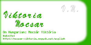 viktoria mocsar business card