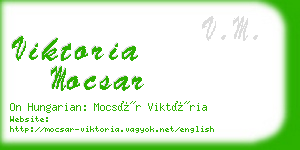 viktoria mocsar business card